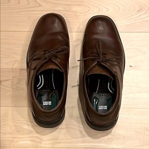 Nunn Bush Men’s Dark Brown Leather Oxford Shoes, Size 9 Wide